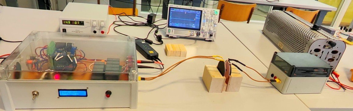 Educational setup for high-power inductive wireless power transfer